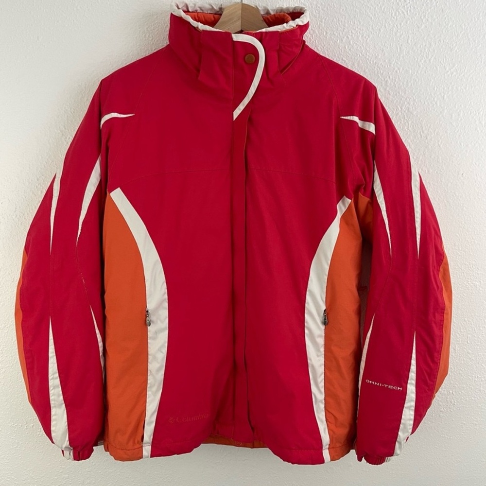 Columbia Red Orange Whirlibird 3 in 1 Interchange Waterproof Ski Jacket
